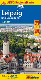 Leipzig ADFC Fahrradkarte Regionalkarte